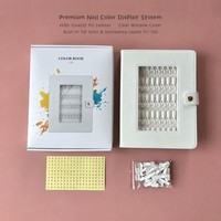 Vinimay Nail Salon Supplies – Nuancier de Couleurs d'Ongles Vierge 150 Couleurs – Présentoir de Vernis Gel Pré-visualisé – Tableau de Présentation Flipchart pour Ongles