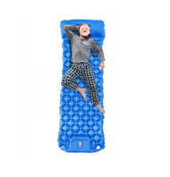 Matelas pneumatique gonflable portable et imperméable pour la randonnée et le camping avec oreillers, couverture de pique-nique pliable