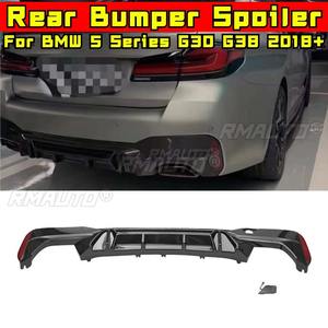 Diffuseur de pare-chocs arrière noir brillant pour BMW Série 5 G30 G38 2018+ - Pièce de modification pour kit carrosserie - Product Image 2
