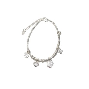 Bracelet porte-bonheur en argent pur 999 pour femmes, forme papillon, à porter au quotidien, bijoux perlés faits à la main, Design élégant - Product Image 5