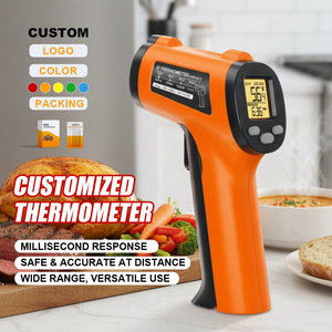 Pistolet thermique infrarouge numérique à laser IR, thermomètre infrarouge sans contact, affichage LCD, thermomètre infrarouge électronique à piles - Product Image 1