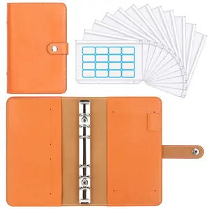 Hot Sale Money Binder Fashional Savings Planner Budget Agenda A6 Budget Binder Notebook with Cash Envelopes