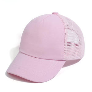 Nueva Gorra de Béisbol Moderna Lisa con Logotipo Bordado Personalizado, Gorra de Béisbol Rosa sin Estructura para Niños - Product Image 5