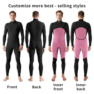 Muta all'ingrosso in Neoprene da sub con Zip sul petto muta da uomo e donna muta da bagno personalizzata 1.5MM 3MM 4/3 5MM mute da surf - Product Image 4