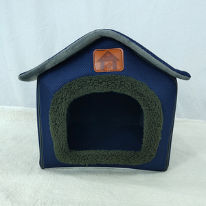 2020 azul marino portátil desmontable perro cama de <span class=keywords><strong>la</strong></span> <span class=keywords><strong>casa</strong></span> con cremallera gato <span class=keywords><strong>casa</strong></span> - Product Image 2