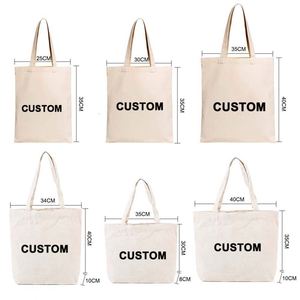 Thick Reusable Designer Cloth Canvas Cotton <b>Medium</b> Size Shoulder Strap Storage Use Shopping Tote Bag DIY <b>Painting</b> Blank School - Product Image 4