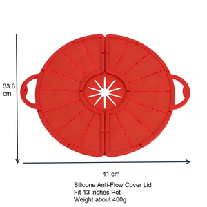 <span class=keywords><strong>Tapa</strong></span> Plegable de Silicona Anti-Salpicaduras, Protector de Salpicaduras de Aceite, <span class=keywords><strong>Tapa</strong></span> de Silicona para Ollas, Deflector de Aceite para Sartenes de hasta 13 Pulgadas - Product Image 2