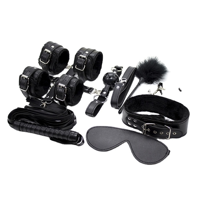 10 Pieces Bdsm Bed Bondage Kit Couple Flirting Toys