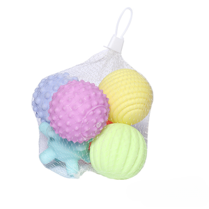 Venta al por mayor de plástico de vinilo educativo suave pegamento mano agarrar bola bebé juguete percepción agarrar juguete bebé recién nacido juguete suave - Product Image 6