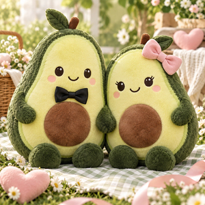 Juguetes de Peluche de Aguacate para Parejas, Divertidos, Kawaii, Románticos, Muñecos Suaves para Tiendas de Estilo de Vida, Promociones y Colecciones de Regalos de Temporada - Product Image 1