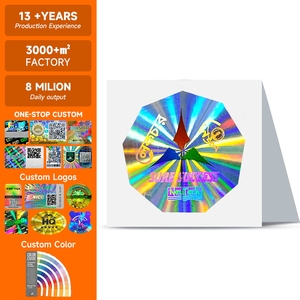 Tùy chỉnh an ninh ba chiều Sticker Holographic Sticker vàng 3D Tính xác thực ba chiều nhãn - Product Image 1
