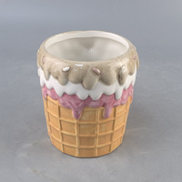 Creatieve keramische cartoon ijsbeker watermok sundae schaal magnetronbestendig melkglas Valentijnsdag trend Quanzhou Fujian