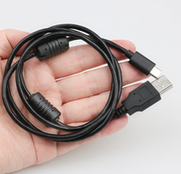Câble USB-C anti-interférence de 1 m avec double noyau de ferrite, blindage métallique, certifié KC EMC, cordon de charge et de données USB-A vers USB-C