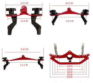 マググリップジム付属品ポータブルハイロープーリーラットプルダウンハンドル強力スチールバーアクセサリー8セット - Product Image 3