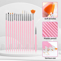 Kit de Pinceaux pour Nail Art Multi-types – Stylo de Manucure, Pinceaux Liner, Pinceaux à Points en Silicone et à Cristaux pour Salon de Manucure et DIY – Vente en Gros