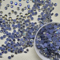 Großhandel 500pcs Multi-Color Glitter Strass Hotfix Lose Strass steine Flatback Glass Stone Low MOQ Kostenlose Probe verfügbar