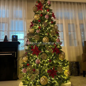 Centre commercial Motif Lumière Utilisation PVC Maille Rouge Dieu PVC Boule Topstars Comercial Décoration Led Lumière Motif Arbre De Noël - Product Image 4