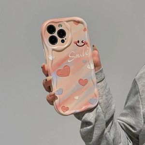 Coque de téléphone portable en silicone TPU avec motif de cœur rose sucré et bord ondulé pour <span class=keywords><strong>Iphone</strong></span> X Xr Xs Max <span class=keywords><strong>11</strong></span> <span class=keywords><strong>12</strong></span> 13 14 15 16 17 - Product Image 3