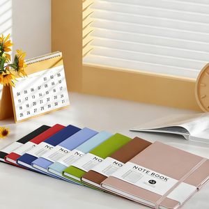 Wholesale Leather Cover <b>A6</b> High-quality Daily Planner <b>Diary</b> Types of School Wireless Colorful Notebook - Product Image 5
