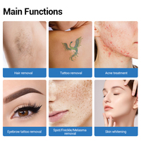 Nouveauté : Machine 2-en-1 de suppression des poils et des tatouages par laser diode 808 nm et laser picoseconde avec écran tactile de 12 pouces