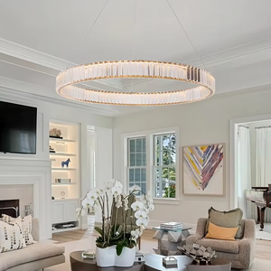 Lámparas Colgantes Modernas de Cristal SKD, Lámparas de Araña de Latón para Interiores, Lámparas de Fábrica para Proyectos de Hoteles, Villas y Centros Comerciales - Product Image 1