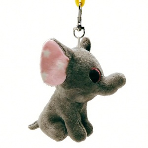 Customized Cute elephant plush keychain, cute elephant keychain, stuffed elephant <b>keyring</b>, <b>mini</b> elephant plush charm, - Product Image 4