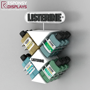 Présentoir suspendu en bois et métal détachable et amovible pour rince-bouche - Product Image 2