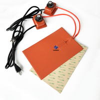 Chauffe-lit flexible en silicone pour imprimante 3D industrielle 12v 24v 48v 220v, tapis/plaque chauffante pour presse à chaud