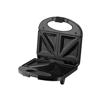 Gaufrier électrique portable, appareil à sandwich, 750W, plaques antiadhésives, thermostat réglable, usage domestique