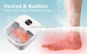 Appareil de spa pour les pieds pliable, masseur pour les pieds, bulles, chaleur, pierre pour les pieds détachable, soulagement pour vous-même - Product Image 2
