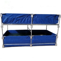 Réservoir en plastique PVC haute densité pour l'élevage de poissons et de crevettes, longue durée de vie