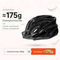 Casque de course léger Lanbomeini 081 250g avec aérations, coque PC/EPS, antichoc, bleu/rouge/noir, pour adultes, vélo de route/VTT