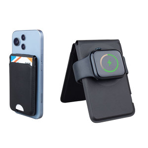 MAG ที่ใส่บั<span class=keywords><strong>ต</strong></span>ร<span class=keywords><strong>แบ</strong></span>บพกพาพับได้ที่ใส่บัตรแม่เหล็กที่<span class=keywords><strong>ชาร์จ</strong></span>ไร้สายได้อย่างรวดเร็วแท่นชาร์จโทรศัพท์สำหรับ iPhone Watch <span class=keywords><strong>airpods</strong></span> - Product Image 4