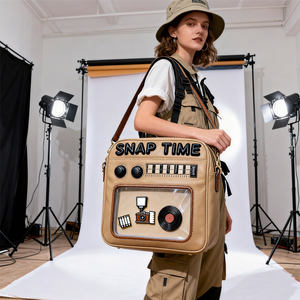 Sac à bandoulière Ita personnalisé, rétro, vintage, musique, mode, utilisation quotidienne, matériau PU, design unique, sac à bandoulière pour femmes - Product Image 3