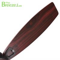 Ventilador de techo inteligente de alta calidad personalizado con ventilador de techo de grano de madera doméstico remoto con Led