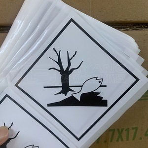 Etiqueta de Mercancías Peligrosas Clase 9, 10x10cm, para Transporte Marítimo, Contaminación Marina, Líquidos Peligrosos, Advertencia para el Medio Acuático - Product Image 3