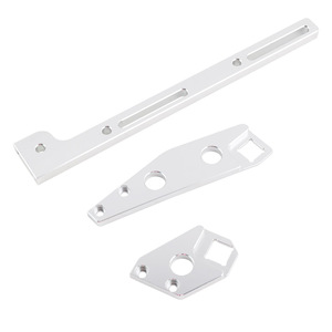 Oz Engine Intake Manifold Throttle Cable <b>Bracket</b> Aluminum Alloy Mirror <b>Silver</b> for Retrofit Upgrade - Product Image 2