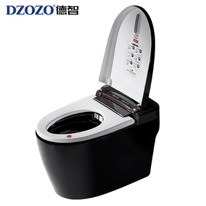 Robinet de bidet monobloc avec pulvérisateur électrique, toilettes intelligentes à siège allongé chauffant, siphon en S, fixation au sol, veilleuse - Product Image 5