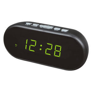 Radio-réveil numérique portable AM/FM VST906 avec fonction snooze, design contemporain, corps en résine - Product Image 6