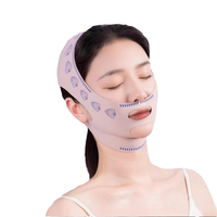 En stock Bandeau liftant pour le visage, amincissant en V, anti-affaissement, pour double menton et plis nasogéniens, utilisation jour et nuit, sangle de remodelage de la ligne du visage