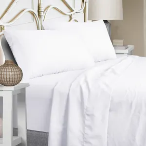 Made In China Soft Hotel Bed Sheet Bedding Microfiber Sheet 1800 King Size Hotel Sheet Set