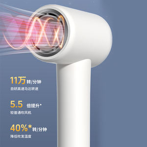 ไดร์เป่าผมไอออนิคแบบมืออาชีพ 1800W กำลังแรง แห้งเร็ว เสียงเบา ระดับซาลอน พร้อมหัวกระจายลมร้อน-เย็น ความเร็วสูง - Product Image 5