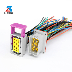 Lizone 211PL562L0011 211PC562S0009 56 Pin <span class=keywords><strong>ECU</strong></span> PCB Полный автомобильный жгут проводов в сборе алюминиевая коробка мужской/женский адаптер - Product Image 4