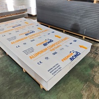 Panneau composite en aluminium massif couleur bronze de 3 mm pour les panneaux muraux de salle d'exposition