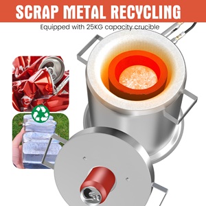 Prix usine nouveau four à induction Propane moteur à gaz or aluminium argent cuivre fusion capacité Quartz réfractaire - Product Image 3