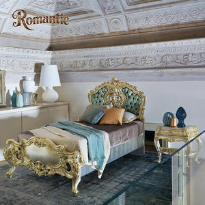 Letto per Bambini in Legno Massello di Lusso Europeo, Stile Classico Reale, Fatto a Mano, Comodo, Ecologico e Durevole per Camera da Letto e Hotel - Product Image 4