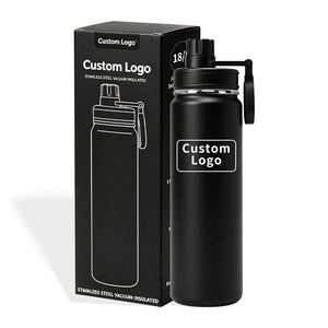 Bouteille d'eau en acier inoxydable à double paroi isolée sous vide de haute qualité en matériau 304 avec logo personnalisé 24 oz pour l'école - Product Image 3