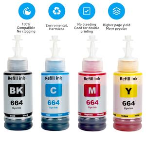 Чернила 664 T664 T6641, премиум-класса, совместимые с бутылкой для заправки, чернила для принтера <span class=keywords><strong>Epson</strong></span> L380 L220 L130 L3060 L3110 L120 L565 L555 - Product Image 3