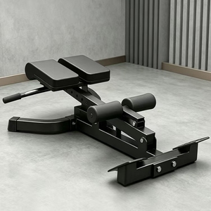 Chaise romaine de musculation pliable en acier réglable pour usage commercial en salle de sport - Product Image 6