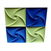 Panneau acoustique décoratif en feutre polyester absorbant le son, écologique, en PET, à fixation au plafond